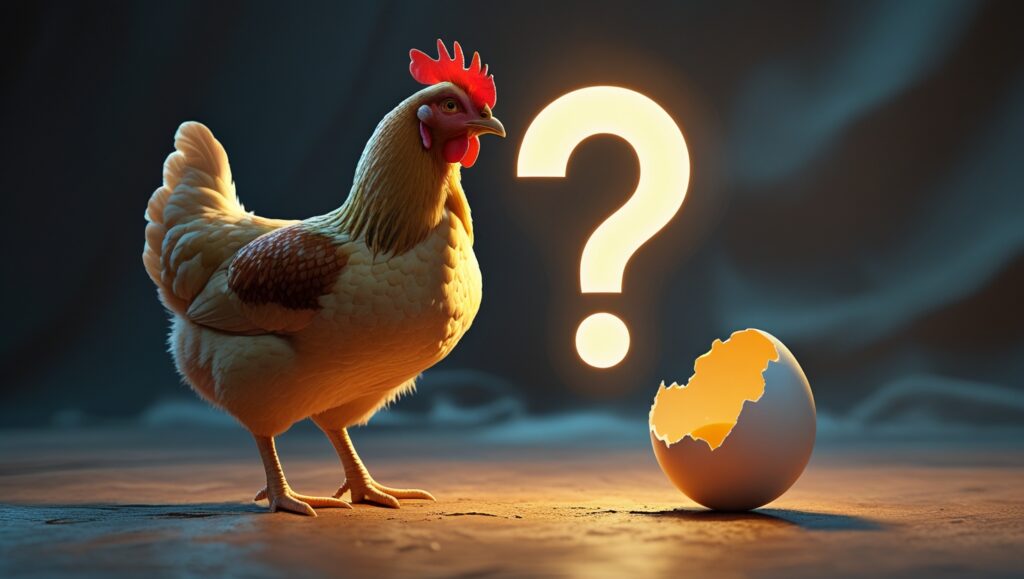 What came first: chicken or the egg?